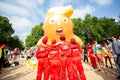 Donald Trump Visits the UK to Demonstrations Royalty Free Stock Photo